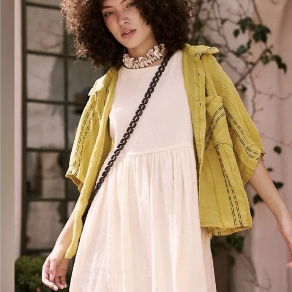 Free People Beach I’m Still Obsessed Sleeveless Dress in Soft Yellow